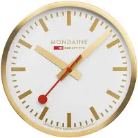 Mondaine Väggklocka Swiss Railways Guld 25 cm
