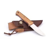 ØYO Oyo Femunden Knife W/ Leather Sheath, utomhuskniv, brun