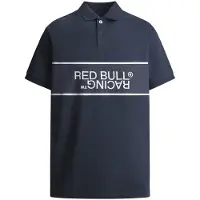Red Bull Racing Panel Print Logo Kortärmad Polotröja