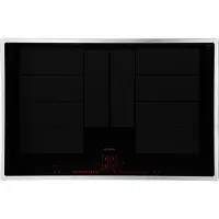Siemens iQ700 EX845LYC1E - Induktionshäll - 4 kokplattor - Fördjupning - bredd: 78 cm - djup: 50 cm - med kanter i rostfritt stål - svart / rostfri...