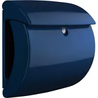 Burg wachter BURG-WÄCHTER PIANO 886 Marine Blue, Väggmonterad brevlåda, Plast, Blå, horisontell, nyckel, 1 styck