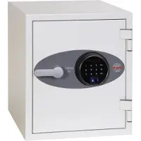 Phoenix Safe Co. Titan FS1282F, Golvkassaskåp, 25 l, Vit, Fingeravtrycksläsare, Stål, Golv