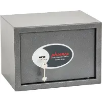 Phoenix Safe Co. SS0802K, 17 l, grafit, nyckel, Stål, Golv/vägg, 350 mm