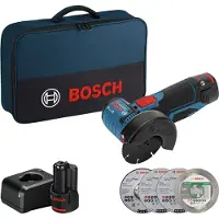 Bosch Professional GWS 12V-76(2xGBA2.0Ah,GAL12V-20) 06019F200C Vinkelslip batteridriven 76 mm 12 V