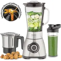 Caso B1800, Bänkmixer, 1,75 l, Pulsfunktion, Iskrossning, 1800 W, Rostfritt stål, Transparent