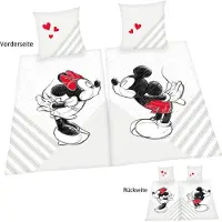 MCU Mickey och Minnie Mouse sängkläder partnerpaket - 100 % bomull