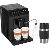 Krups Evidence EA897B10 Eco-Design - Automatisk kaffekokare med mjölkskummare - 15 bar - skiffer