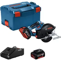 Bosch Batteridriven cirkelsåg GKM 18V-50 Professional; 18 V; 2x5,0 Ah batt.