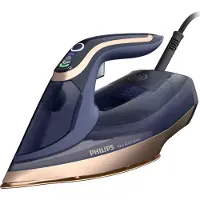 Philips Azur 8000 Series DST8050 - Ångstrykjärn med automatisk avstängning - sula SteamGlide Elite - 3000 W - mörkblå