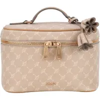 JOOP! Sminkväska 'Cortina 1.0 Flora' beige / karamell / vit