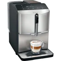 Siemens EQ.300 TF303E07 - Automatisk kaffekokare med mjölkskummare - 15 bar - inox silver metallic/svart