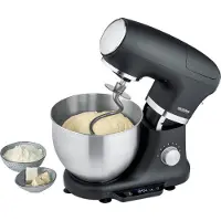 Severin KM 3898, 5,5 l, Svart, Silver, Rostfritt stål, 1000 W, 380 mm, 235 mm