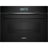 Siemens iQ700 CS736G1B1 - Ugn - med ångfunktion - inbyggd - Wi-Fi - fördjupning - bredd: 56 cm - djup: 55 cm - höjd: 45 cm - med självrengöring - Klass A+ - svart