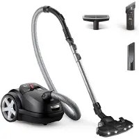 Philips Performer LED 8000 Series XD8122 - Dammsugare - med behållare - påse - 900 W - dark black