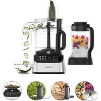 Kenwood MultiPro OneTouch, 3 l, Svart, Rostfritt stål, Knappar, 1,5 l, Plast, Plast