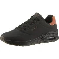 SKECHERS Låg sneaker 'Uno - Suited On Air' rostbrun / svart