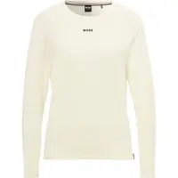 BOSS Stretch-cotton pyjama top with logo print