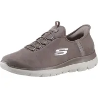 SKECHERS för kvinnor. 150254 Slip-ins Summits Unknown Trail skor brun (40), Tyg, Karta, Nyckelband, Casual
