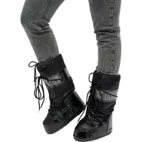 Moon Boot - Après-ski - Icon Glance Black för Unisex - Storlek 35-38