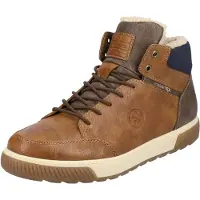 Rieker Boots med snörning marinblå / brun / karamell