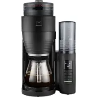 Melitta Aromafresh PRO X, Droppande kaffebryggare, 1,25 l, Kaffebönor, Malat kaffe, Inbyggd kvarn, 1130 W, Svart