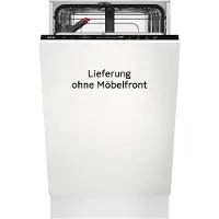 AEG FSE73407P, Helt integrerad, Slimline (45 cm), Rostfritt stål, LED, Korg, 9 kuvert