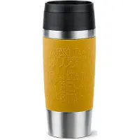 EMSA Travel Mug Classic , Rostfritt stål, Gul, Silikon, Rostfritt stål, Polypropylen (PP), 36 ml, 8,3 cm, 200 mm