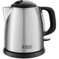 Russell Hobbs Adventure 24991-70 - Vattenkokare - 1 liter - 2.4 kW - mattsvart/borstat rostfritt stål