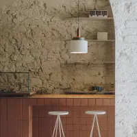 LEDS-C4 Hänglampa Keops 1, dimbar, Multifärgad, Vardagsrum / matsal, Aluminium / grå / zink, Modern, Pendellampa