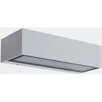 LEDS-C4 LED utomhus vägglampa Nemesis, Vitt / opal, Aluminium / grå / zink, Modern, LED-vägglampa utomhus