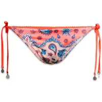 Superdry för kvinnor. W3010404A Rosa bikiniunderdel med knytband i sidorna (L), Strandkläder, Återvunnen polyester, Hållbar
