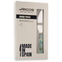 Jamon Biffknivar - ARCOS - Forest - Set med 6 - Rostfritt stål - Komprimerat poppelträ