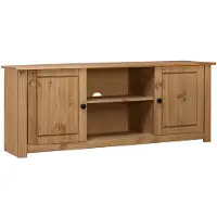vidaXL TV-bänk 120x40x50 cm massiv furu panama