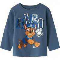 Name it Tröja - Noos - NmmJahav - Paw Patrol - China Blue m. Pri - - 7-8 år (122-128) - Tröja