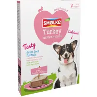 Smolke Smølke Tasty Turkey färskt ångkokt kalkon våtfoder hund