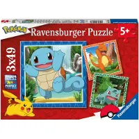 Ravensburger Pokémon Pussel 3x49 bitar