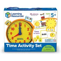 Learning Resources Aktivitetsleksaker - Lär dig klockan - 41 Del - - One Size - Leksaker