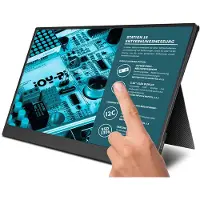 Joy-It Joy-View 13 Touchscreen EEK: A (A - G) 33.8 cm (13.3 tum) 1920 x 1080 pixel 16:9 USB-C (USB 3.2 Gen 1), Mini HDMI, Micro USB, Audio, stereo (3.5 mm)