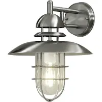 Konstsmide Sorrento 7319-000 Utomhusväggbelysning Lågenergilampa, LED E27 60 W Rostfritt stål