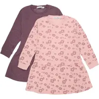 Minymo Sweatklänning - 2-pack - Misty Rose - - 3 år (98) - Klänning