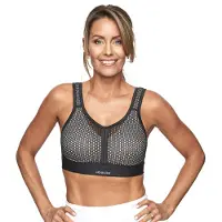 Swegmark Net Impact Force Sport Bra Moulded Cups Black/beige