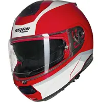Nolan N100-6 Incognito Fällbar Hjälm Röd/Vit XL Unisex