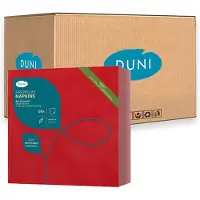 Duni Servetter Bio Dunisoft 40x40 cm Airlaid röd, 6 pk x 60 st/kartong