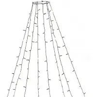 Konstsmide 6394-820 LED-trädmantel Utomhus EEK: G (A - G) via nätadapter Antal ljuskällor 240 LED Bernstein Belyst längd: 2.4 m
