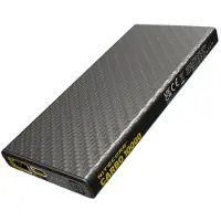 Nitecore CARBO 10000, 10000 mAh, Litium-Ion (Li-Ion), Power Delivery, 3,85 V, 38 W, Grå