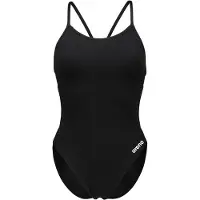 Arena Baddräkt 'LACE BACK SOLID' svart