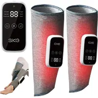 24hShop SKG Massageapparat för vader med värmande kompress - Grå