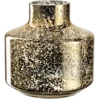 Leonardo Milano, Flaskformad vas, Glas, Guld, Glansigt, Bord, inomhus