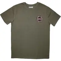 Ginza.se Johnny Cash: Unisex T-Shirt/Mini American Rebel Logo (Green) (X-Large)