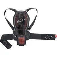 Alpinestars Nucleon KR-1 Cell Ryggskydd Svart/Röd S Unisex sort